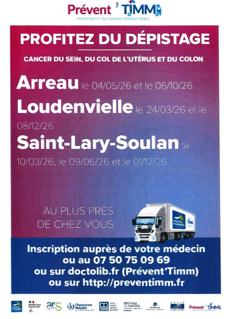 D&eacute;pistage sant&eacute; &agrave; Saint-Lary Soulan le 10 mars | Vall&eacute;es d'Aure & Louron - Pyr&eacute;n&eacute;es | Scoop.it