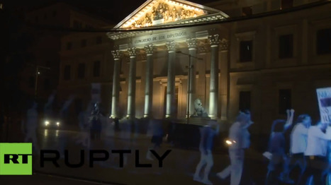 Vidéo. Manifestation d’hologrammes en Espagne | Koter Info - La Gazette de LLN-WSL-UCL | Scoop.it