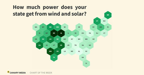 We bet you can&rsquo;t guess which states rely most on wind and solar power | by Dan McCarthy | CanaryMedia.com | @The Convergence of ICT, the Environment, Climate Change, EV and HEV Transportation & Distributed Renewable Energy | Scoop.it