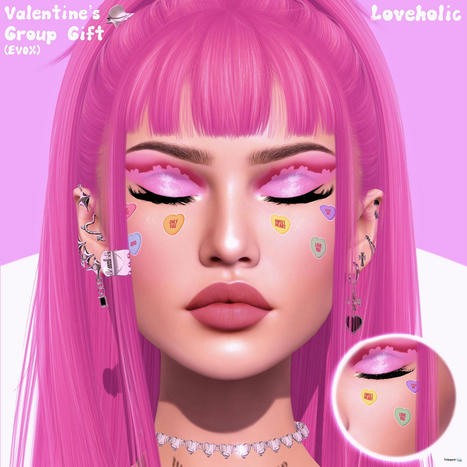 Valentine Makeup & Face Stickers February 2023 Group Gift by Loveholic | Teleport Hub - Second Life Freebies | Second Life Freebies | Scoop.it