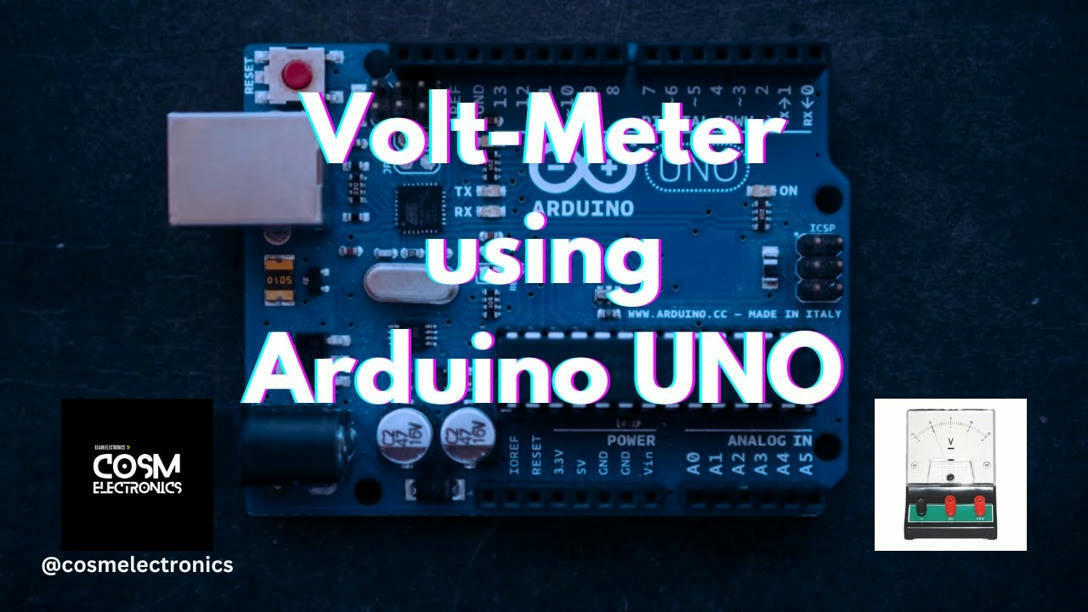 Digital Voltmeter using Arduino UNO 💡 #cosmele...