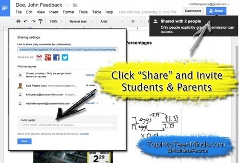 How to Use Google Drive for Descriptive Feedback Using Sharing Options | iGeneration - Humane Use of Technology in an AI world (Pedagogy & Digital Innovation) | Scoop.it