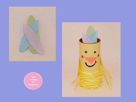 Invitación con plumas de papel | Aprender Manualidades infantiles | Scoop.it
