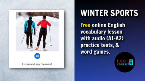 Elementary ESL Vocabulary - Learn English Words for Winter Sports | English Word Power | Scoop.it