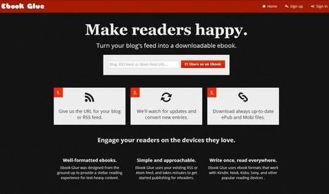Ebook Glue, convierte tu blog en un libro electrónico y compártelo | Las TIC y la Educación | Scoop.it