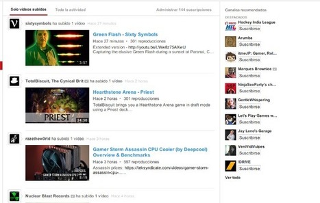 Cómo eliminar la publicidad y recuperar la vista de suscripciones en Youtube | TIC & Educación | Scoop.it