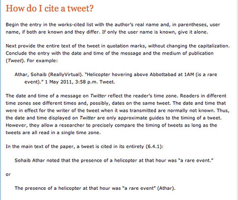 How do I cite a tweet? | Digital Delights | Scoop.it