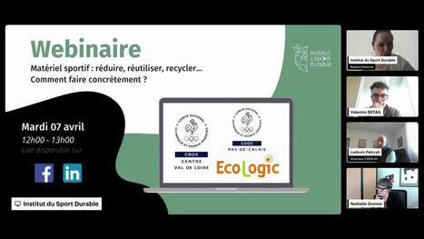 Webinaire mat&eacute;riel sportif - Institut du Sport Durable | Institut du Sport Durable | 3 - Innovations sociales | Scoop.it