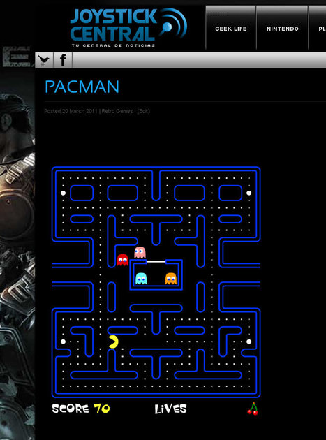 Nueva seccion en Joystickcentral: Retrogames « Joystick Central | Old School Gaming | Scoop.it