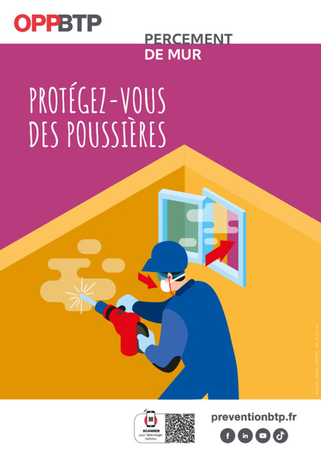 Percement de mur : protégez-vous des poussières | Prévention BTP | Prévention du risque chimique | Scoop.it