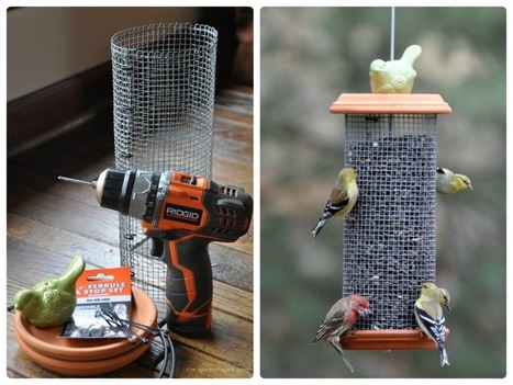 Diy Sunflower Tower Bird Feeder Garden And Ou