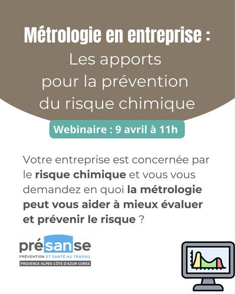 M&eacute;trologie en entreprise&nbsp;: les&nbsp;apports pour la pr&eacute;vention du&nbsp;risque chimique | Pr&eacute;sanse&nbsp; | Pr&eacute;vention du risque chimique | Scoop.it