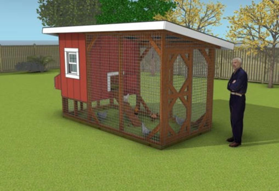 DIY 6×12 Chicken Coop with Run Plans – PDF Download | Garden Plans | Scoop.it
