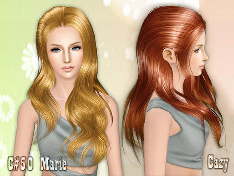 Cazy's Marie Hairstyle Female : Gratuit pendant 24h sur TSR | Les Sims | Scoop.it