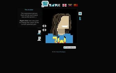 Tuitpix, crea tu propio avatar en píxeles en cuestión de minutos | Utilización de Twitter la Educación | Scoop.it
