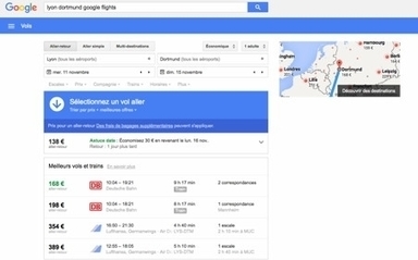 Google Flights int&egrave;gre certains trajets en train | Transports et Mobilit&eacute;s | Scoop.it