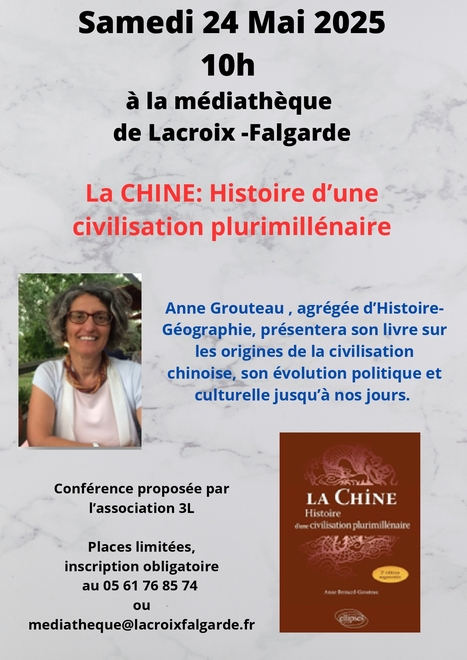 Conférence sur La Chine: histoire d'une civilisation plurimillénaire | Lacroix-Falgarde | Scoop.it