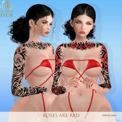 Roses Are Red Arm Tattoo May 2024 Group Gift by Dae Boutique | Teleport Hub - Second Life Freebies | Teleport Hub | Scoop.it
