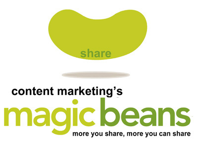 Content Marketing's Magic Beans: 4 Sharing Tips - via Curatti | Must Market | Scoop.it