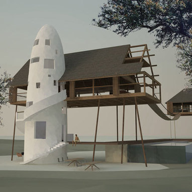[Kilifi, Kenya] Fireball Lilly Lodge by Hogarth Architects - Dezeen | The Architecture of the City | Scoop.it