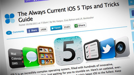 Tony Vincent's Learning in Hand - Blog - Be an iPad Superstar: 8 Collections of iOS 5&nbsp;Tips | Educational iPad User Group | Scoop.it