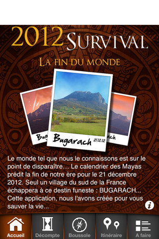 2012 Survival – Une nouvelle aplication iPhone spécial Bugarach | la-fin-du-monde.fr | Bugarach | Scoop.it
