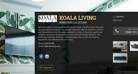 Koala Living Fabric Sofa Furniture