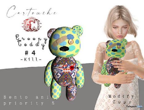 Creepy Teddy 4 May 2022 Group Gift by Cartouche! | Teleport Hub - Second Life Freebies | Second Life Freebies | Scoop.it