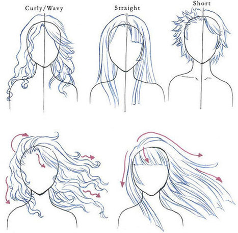 Tuto How To Draw Heads And Hair Drawing Ref