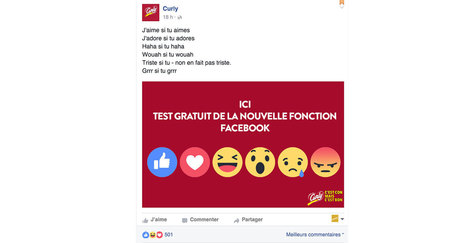 Quand les marques rebondissent à l’arrivée des nouvelles réactions Facebook | Community Management | Scoop.it