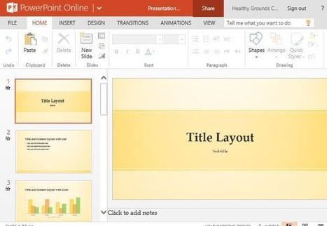 Yellow Banded Widescreen Template for PowerPoint | PowerPoint Presentation | Distance Learning, mLearning, Digital Education, Technology | Scoop.it