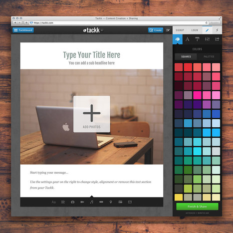 Tackk - Simply create beautiful pages | Herramientas web para contar historias - storytelling | Scoop.it