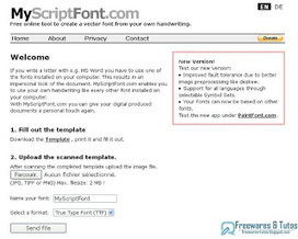 MyScriptFont : un service en ligne pour créer sa propre police d'écriture à partir de son écriture manuscrite | Technologie Au Quotidien | Scoop.it