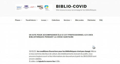 Club Biblio-Covid : le rôle des associations professionnelles | Veille pour les concours des bibliothèques | Scoop.it