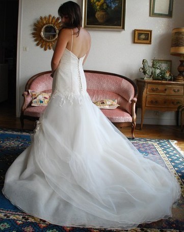 Annonce : Robe de mariée Hervé Mariage Création NEUVE - Aquitaine - Dordogne - Occasion du mariage | Robes de mariée d'occasion | Scoop.it
