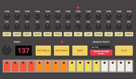 Une boîte à rythme en ligne inspirée de la Roland TR-808 | Créer des rythmes et des mélodies en toute liberté sur le Web | Scoop.it