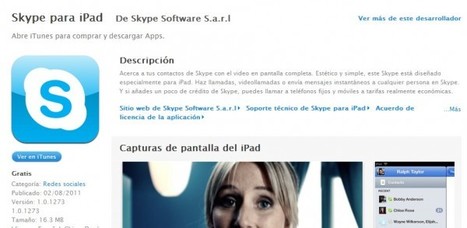 Ya disponible Skype para iPad | Aplicaciones y Herramientas . Software de Dise&ntilde;o | Scoop.it