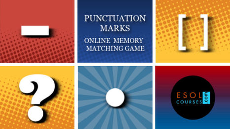 Punctuation Marks - ESL Memory Matching Game | English Word Power | Scoop.it