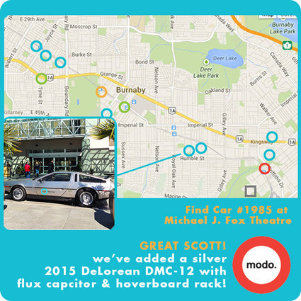Modo adds DeLorean DMC-12 to Burnaby’s Michael J Fox Theatre | Bilpool | Scoop.it