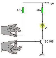 Acender un LED coas mans. Transistor como amplificador da corrente | tecno4 | Scoop.it