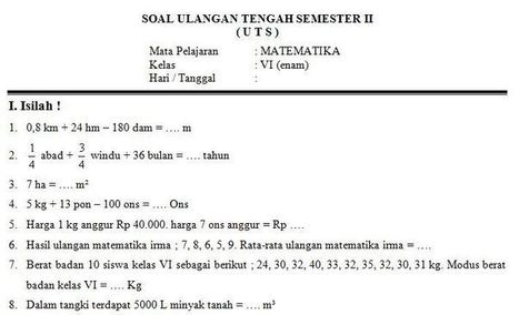 Contoh Soal Ulangan Harian Pkn Kelas 3 Sd Semester 2