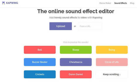 Aplicar efectos de sonido a vídeos con un clic con esta fantástica aplicación web | TIC & Educación | Scoop.it