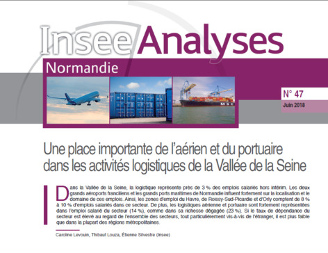 Insee Analyses Normandie - Une place importante de l’aérien et du portuaire dans les activités logistiques de la Vallée de la Seine | Une semaine d'actu - Newsletter de veille de l'AURH | Scoop.it