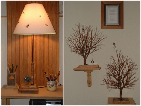 Flyrod lamp, armoire & trees: All from trash to treasure | 1001 Recycling Ideas ! | Scoop.it