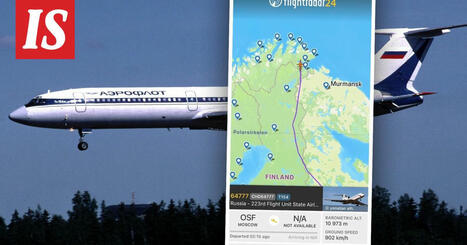 Venäläiskone piirtyi kartalla Suomen ilmatilaan – nyt puhuu puolustusministeriö | 1Uutiset - Lukemisen tähden | Scoop.it