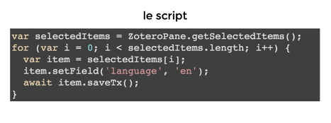 Utiliser la Console Javascript de Zotero pour modifier en lot les références sélectionnées | Zotero | Scoop.it