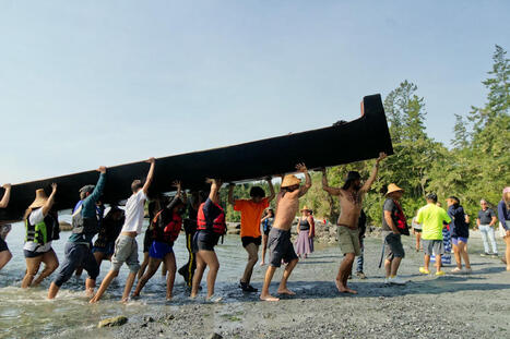 VIDEO: Medicine for the park - Tribal Journeys lands at East Sooke's Aylard Farm | Indigenous Stories and Education | Scoop.it
