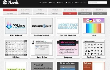 Nerdi, gran colección de recursos y herramientas online para desarrolladores web | Recursos diseño web | Scoop.it