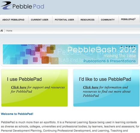 PebblePad - not just an eportfolio | Visual*~*Revolution | Scoop.it