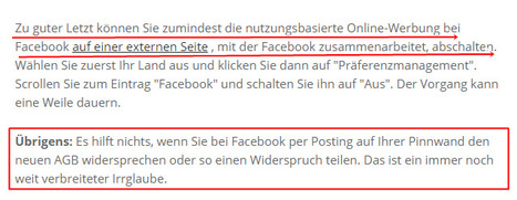 Neue Facebook-AGB - das können Sie dagegen tun! | Privacy | Social Media and its influence | Scoop.it